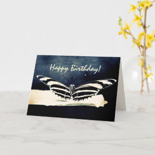 Butterfly Custom Happy Birthday Card
