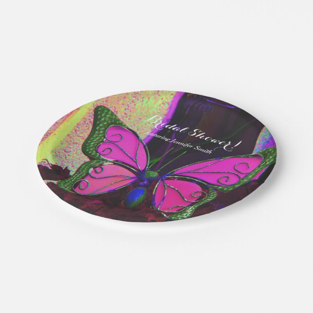 Butterfly Custom Paper Plates (Angled)
