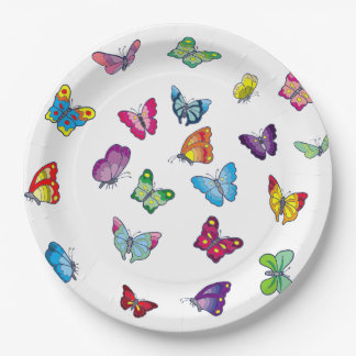 butterfly Custom Paper Plates 9"