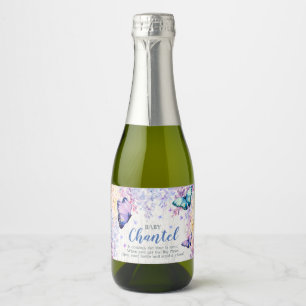Butterfly Customised Mini Wine Sparkling Wine Labe Sparkling Wine Label