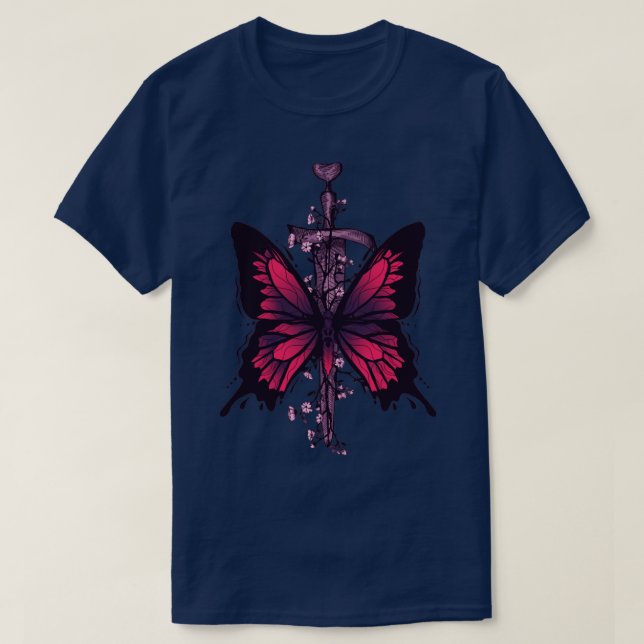 Butterfly Dagger T-Shirt (Design Front)