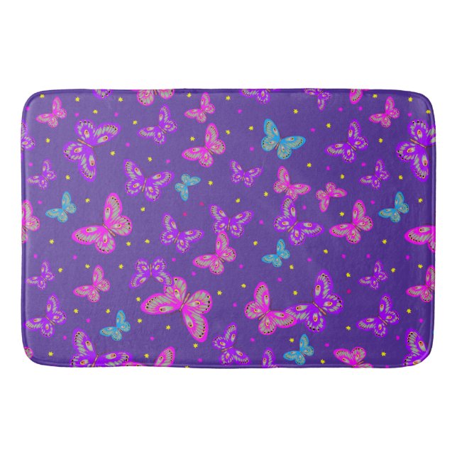 Butterfly dance bath mat (Front)