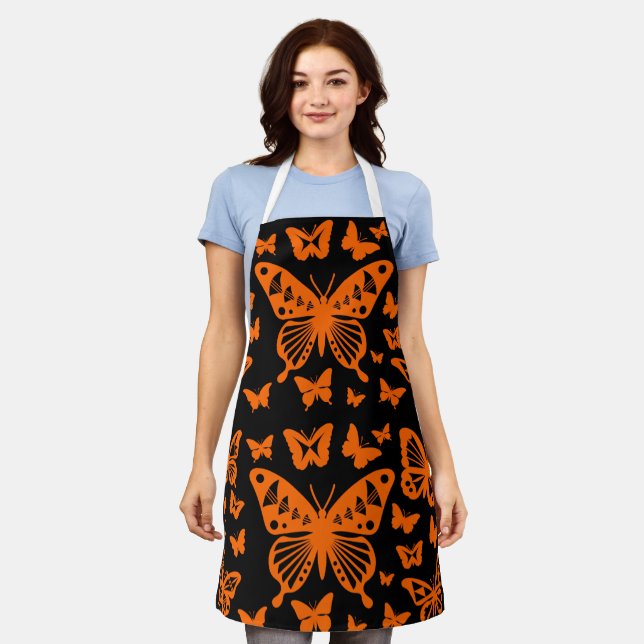 Butterfly Dance in Orange Apron (Worn)