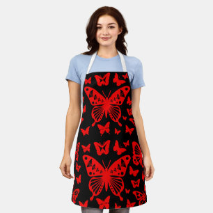 Butterfly Dance in Red Apron