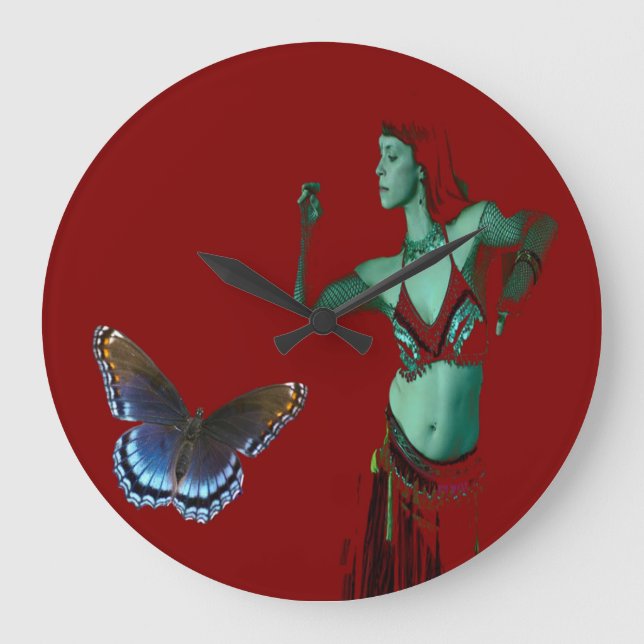Butterfly Dance Large Clock (Front)