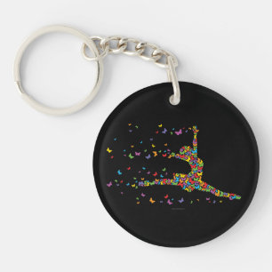 Butterfly Dancer Key Ring