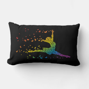 Butterfly Dancer Lumbar Pillow