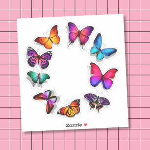Butterfly Decorative Custom-Cut Sticker