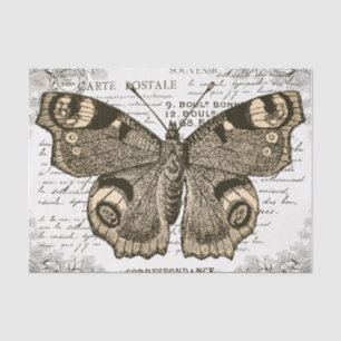 Butterfly Decoupage Tissue Paper - French Vintage