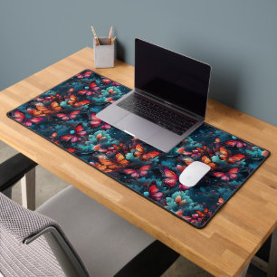 Butterfly Design Desk Mat