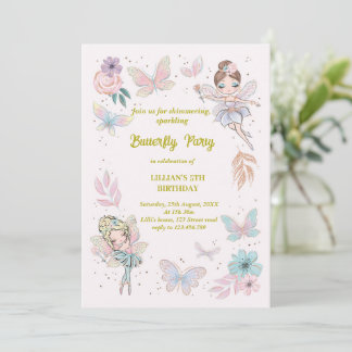 Butterfly design invitation