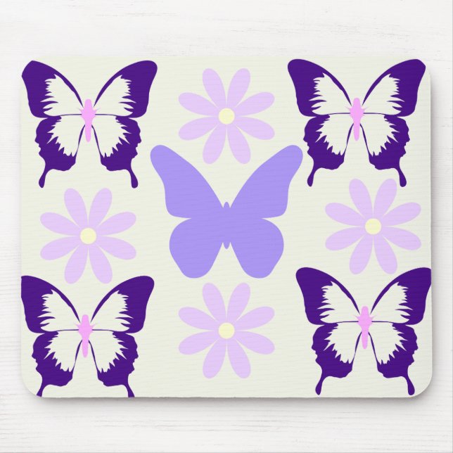 Butterfly Design Mousepad (Front)
