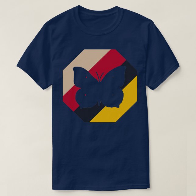 Butterfly design spring summer caterpillar  T-Shirt (Design Front)