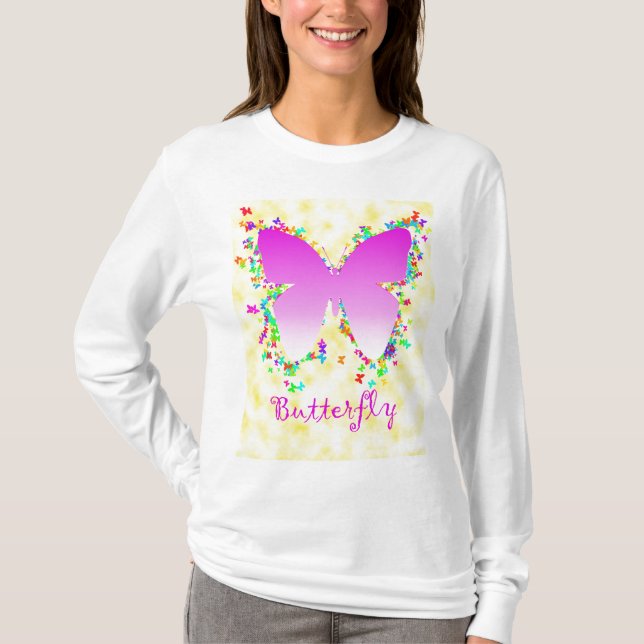 Butterfly design T-Shirt (Front)