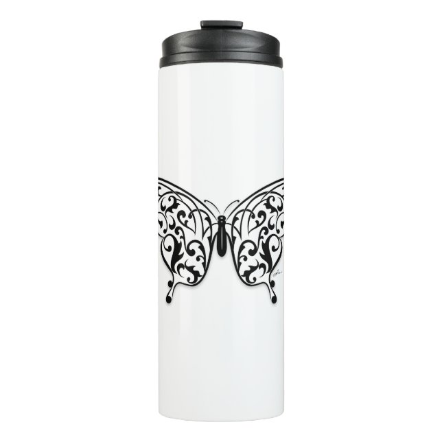 Butterfly_Design Thermal Tumbler (Front)