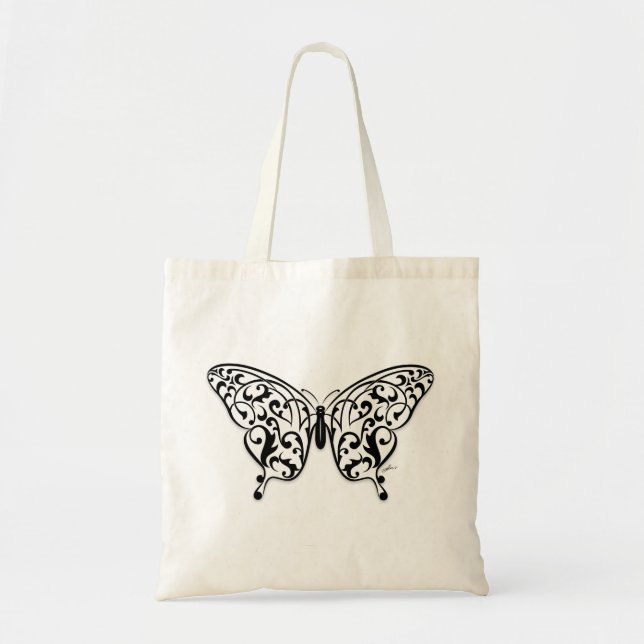 Butterfly_Design Tote Bag (Front)