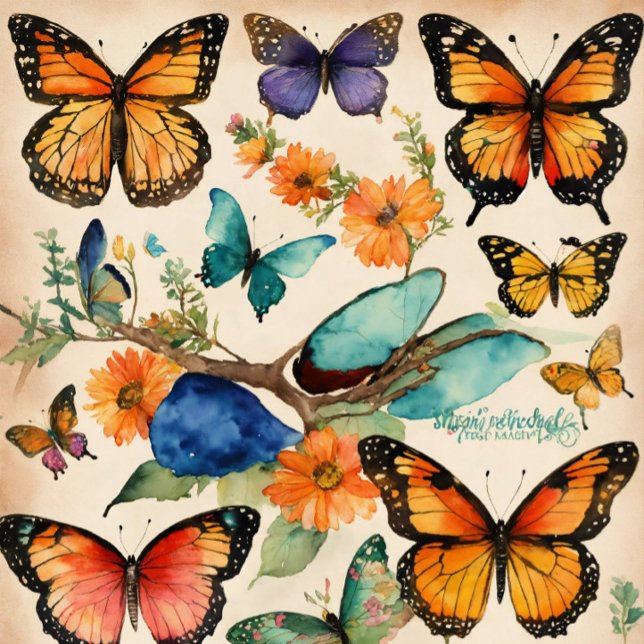 BUTTERFLY DESIGNED PILLOWS (Creator Uploaded)