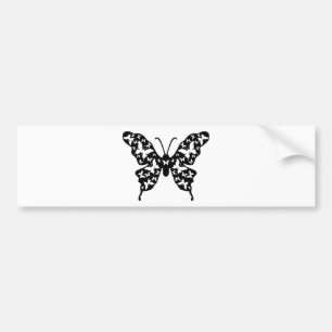 Butterfly Designer Ornamental Art Bumper Sticker
