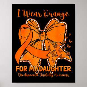 Butterfly developmental disability daughter wear poster