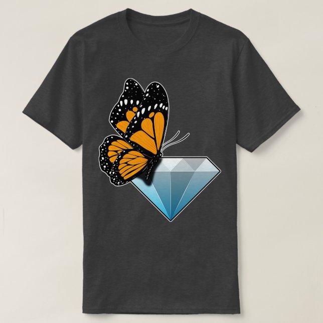 Butterfly Diamond T-Shirt (Design Front)
