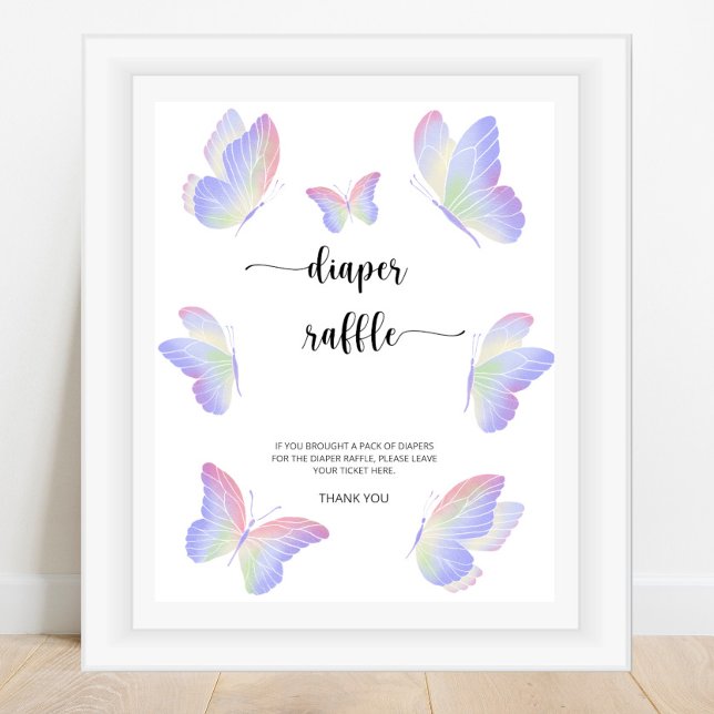 Butterfly diaper raffle poster (Creator Uploaded)