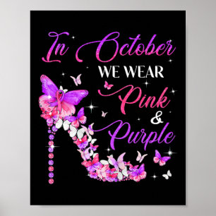 Butterfly Domestic Violence And Breast Cancer Awar Poster