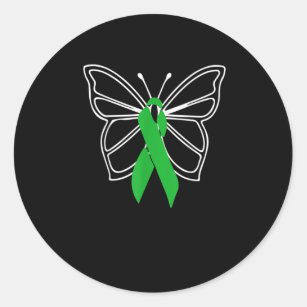 Butterfly Donate Life Organ Donor Classic Round Sticker