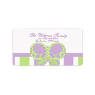 Butterfly Dots Address Label