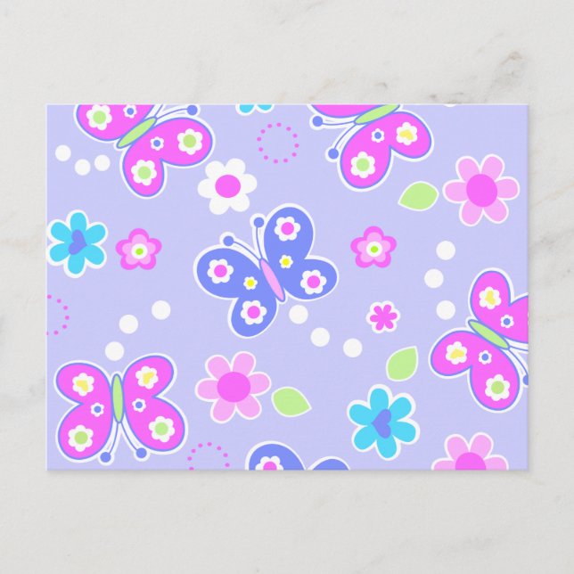 butterfly dots postcard (Front)