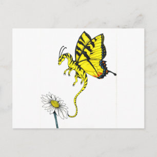 Butterfly Dragon Postcard