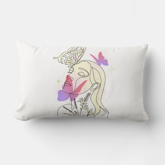 Butterfly Dream – Artistic Throw Pillow (Front)
