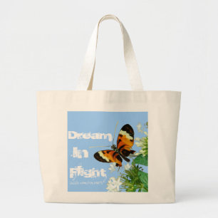 Butterfly (dream in flight) large tote bag