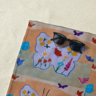 Butterfly Dreaming  Beach Towel