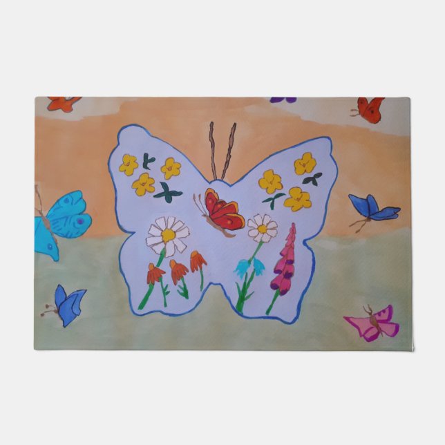 Butterfly Dreaming Doormat (Front)