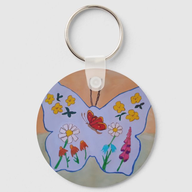 Butterfly Dreaming Key Ring (Front)