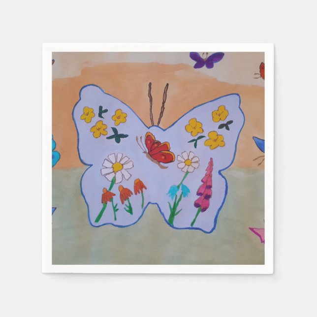 Butterfly Dreaming Napkin (Front)