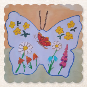Butterfly Dreaming Paper Coaster