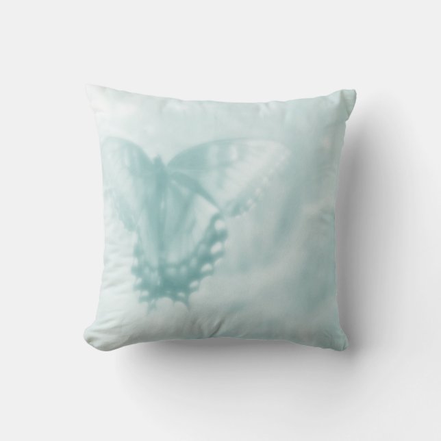 Butterfly Dreams - Aqua Cushion (Front)