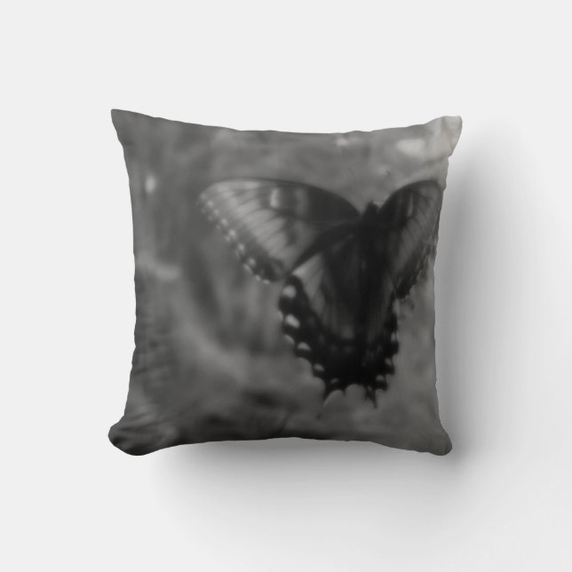 Butterfly Dreams - Black Cushion (Front)