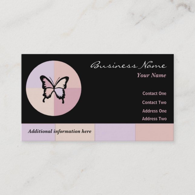 Butterfly Dreams Business Cards (Front)