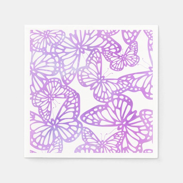 Butterfly Dreams (Lavender) Napkin (Front)