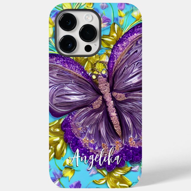 Butterfly Dreams" Personalised Name Case-Mate iPhone Case (Back)