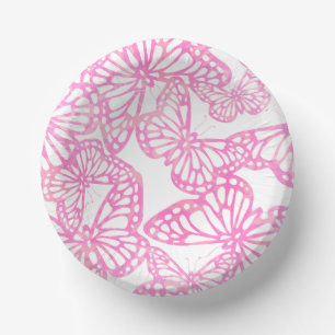 Butterfly Dreams (Pink) Paper Plate