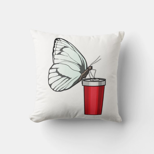 Butterfly Drinking mug Cushion (Front)