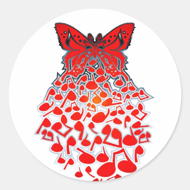 Butterfly_Effect Classic Round Sticker (Front)