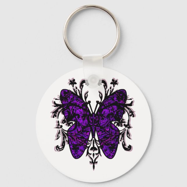 Butterfly Effect (purple) Key Ring (Front)