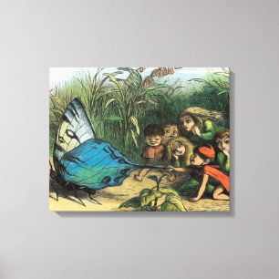 Butterfly Elf Artwork Cute Elves Butterflies Canvas Print