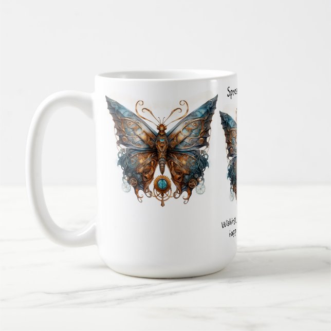 Butterfly Encouragement Coffee Mug (Left)
