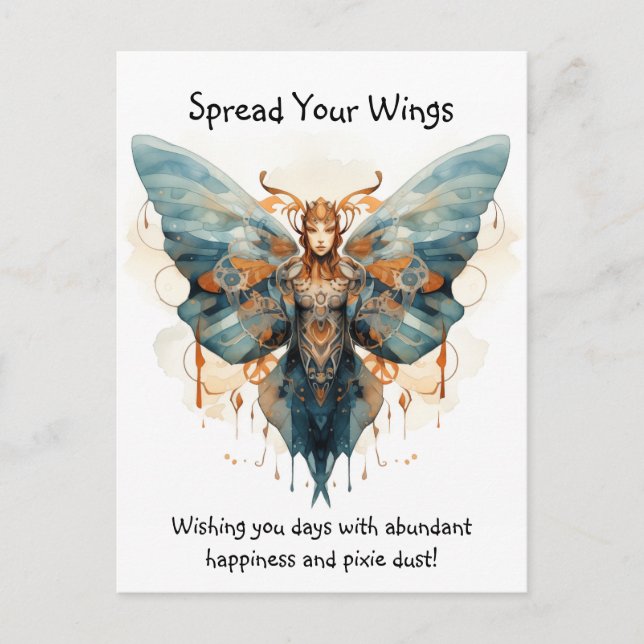 Butterfly Encouragement Postcard (Front)