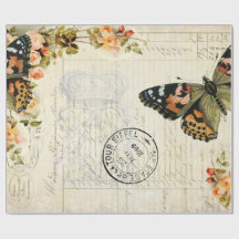 Butterfly Ephemera 60lb Decoupage Paper